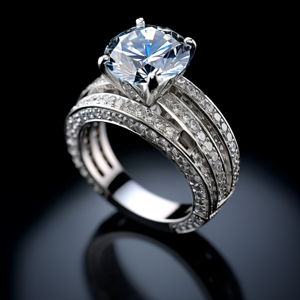 How are lab grown diamond rings graded